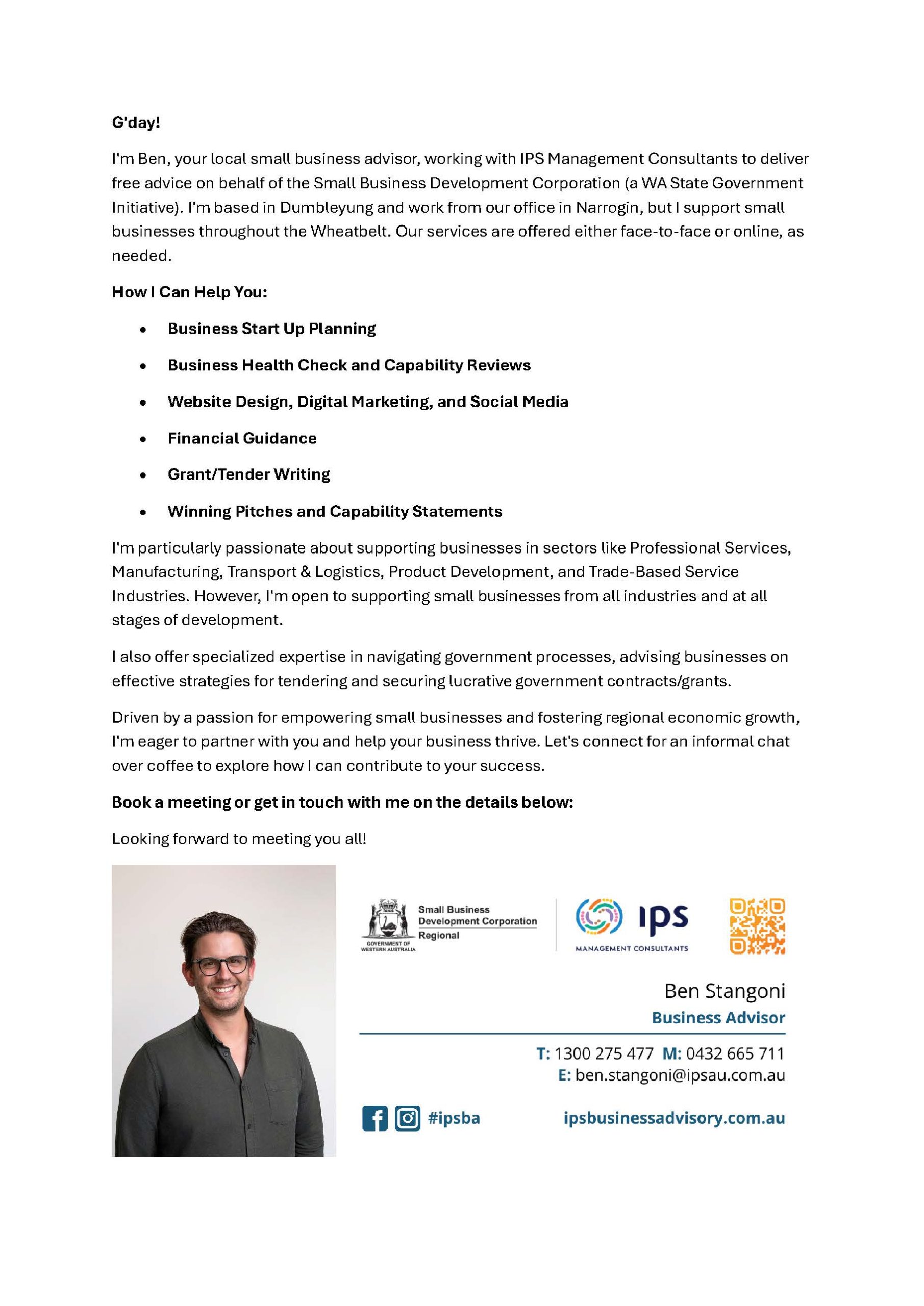 Introductory Statement for Newsletter