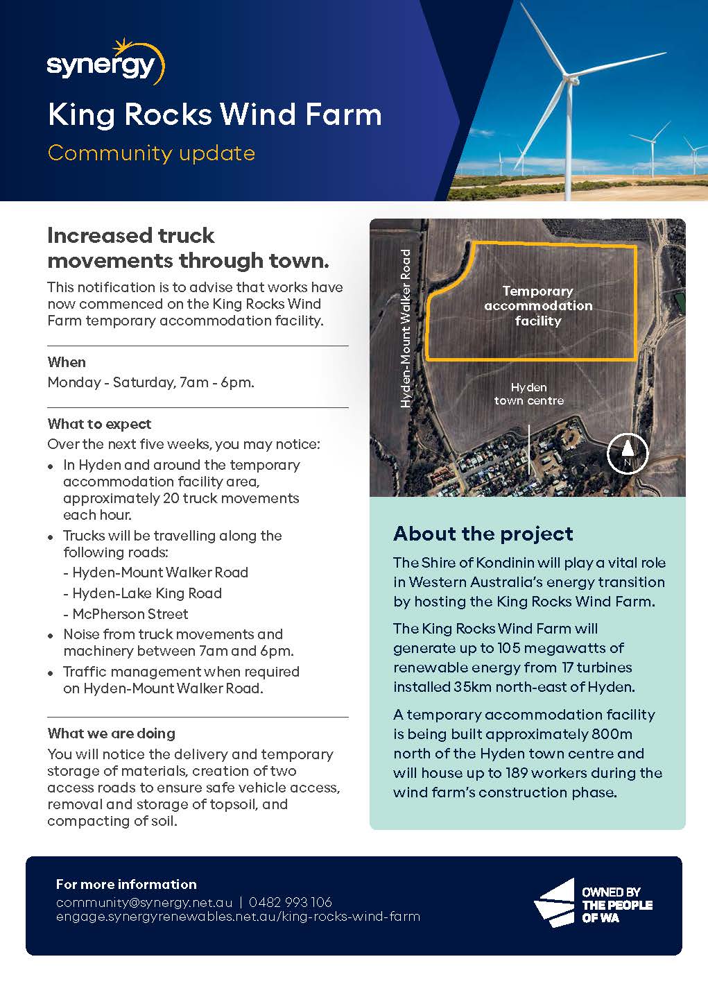 Community Notice - Truck Movements